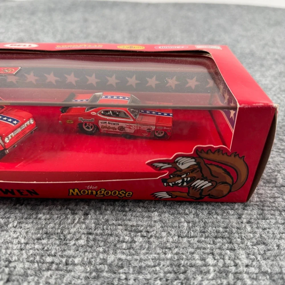 Hot Wheels Tom McEwen The Mongoose 2-Car Set Red Limited 03820/05000 Rare